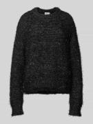 Jake*s Casual Relaxed Fit Strickpullover aus Effektgarn in Mittelgrau,...