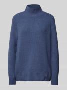 Jake*s Casual Regular Fit Strickpullover mit Stehkragen in Blau, Größe...