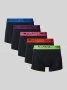 MCNEAL Trunks mit Label-Bund im 5er-Pack in Neon Gruen, Größe L