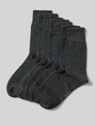 MCNEAL Socken mit elastischem Bündchen im 7er-Pack in Anthrazit Melang...