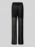 My Essential Wardrobe Hose in metallic Modell 'Olly' in Metallic Black...