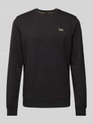 PME Legend Sweatshirt mit Label-Detail in Black, Größe L