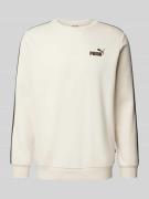 PUMA PERFORMANCE Sweatshirt mit Label-Print in Offwhite, Größe L