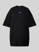 Karo Kauer Oversized T-Shirt mit Label-Patch in Black, Größe L