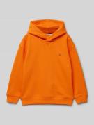 Tommy Hilfiger Kids Hoodie mit Kapuze in Orange, Größe 104