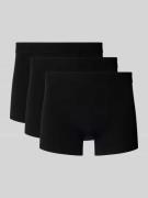 Bread & Boxers Trunks mit elastischem Bund im 3er-Pack in Black, Größe...