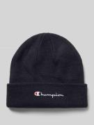 CHAMPION Beanie mit Label-Stitching in Dunkelblau, Größe 1