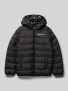 CHAMPION Steppjacke mit Kapuze in Black, Größe 128