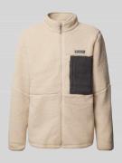 COLUMBIA Sherpa Jacket mit Label-Patch in Beige, Größe L