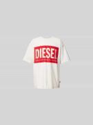 Diesel T-Shirt mit Label-Print in Weiss, Größe L