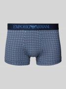 Emporio Armani Trunks mit elastischem Logo-Bund in Bleu, Größe L