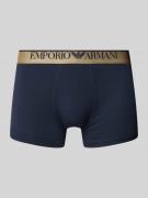 Emporio Armani Trunks mit elastischem Logo-Bund in Marine, Größe L