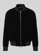 Emporio Armani Bomberjacke mit Stehkragen in Black, Größe 48