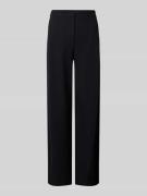 Emporio Armani Wide Leg Anzughose mit Strukturmuster in Black, Größe 4...