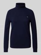 Gant Strickpullover mit Rollkragen Modell 'EXTRAFINE' in Dunkelblau, G...