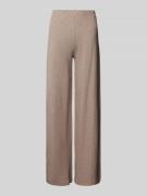 Guess Wide Leg Stoffhose mit Label-Applikation Modell 'ELSA' in Beige ...