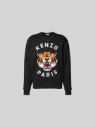 Kenzo Sweatshirt mit Label-Print in Black, Größe L