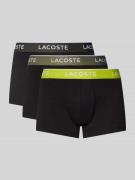 Lacoste Trunks mit Label-Bund in Black, Größe L