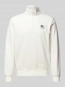 Lacoste Sweatshirt mit Stehkragen Modell 'HERITAGE' in Offwhite, Größe...