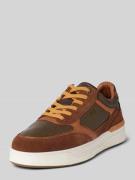 Lloyd Ledersneaker mit Label-Stitching Modell 'EGILO' in Cognac, Größe...