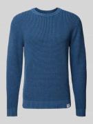 Pepe Jeans Strickpullover mit Label-Detail Modell 'Maddox' in Blau, Gr...