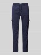 Pepe Jeans Slim Fit Cargohose mit Kordelzug Modell 'Gymdigo' in Blau, ...