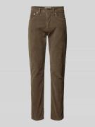 Pierre Cardin Tapered Fit Cordhose Modell 'Lyon' in Mittelbraun, Größe...