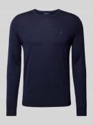 POLO RALPH LAUREN Slim Fit Strickpullover aus reiner Wolle in Marine, ...