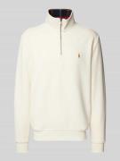 POLO RALPH LAUREN Sweatshirt mit Logo-Stitching in Offwhite, Größe XXL