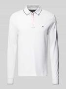 Tommy Hilfiger Slim Fit Poloshirt mit Label-Stitching in Weiss, Größe ...