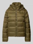 Tommy Hilfiger Daunenjacke mit Stehkragen in Khaki, Größe XL