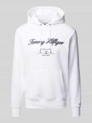 Tommy Hilfiger Hoodie mit Label-Stitching in Weiss, Größe L