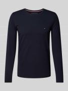 Tommy Hilfiger Regular Fit Longsleeve aus Viskose mit Label-Stitching ...