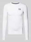 Under Armour Longsleeve mit Label-Print in Weiss, Größe L