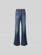 Victoria Beckham Wide Fit Jeans mit Knopfverschluss in Bleu, Größe 24