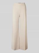 Windsor Wide Leg Anzughose mit Bügelfalten in Beige, Größe 36