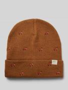 Barts Beanie mit Label-Detail Modell 'VINSON' in Camel, Größe 1