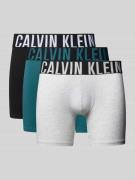 Calvin Klein Underwear Trunks mit Logo-Bund im 3er-Pack in Tuerkis, Gr...