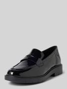 Geox Penny-Loafer aus Leder mit Schaftbrücke in Black, Größe 38