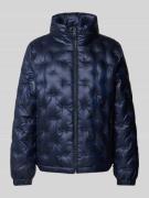 Lauren Ralph Lauren Jacke mit Allover-Label-Stitchings in Marine, Größ...