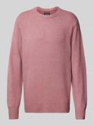 Scotch & Soda Regular Fit Strickpullover mit Rundhalsausschnitt in Ros...