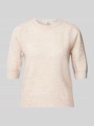 Selected Femme Strickpullover mit 1/2-Arm Modell 'LULU' in Beige, Größ...