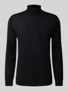 SELECTED HOMME Rollkragenpullover aus Wolle Modell 'TRAY' in Black, Gr...