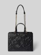 Steve Madden Handtasche mit Steppnähten und Label-Applikation in Black...