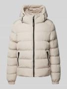 Superdry Steppjacke mit Reißverschlusstaschen in Offwhite, Größe L