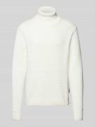 Casual Friday Rollkragenpullover mit Label-Detail Modell 'Karl' in Off...