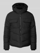 Jack & Jones Steppjacke mit Brusttaschen in Black, Größe L