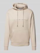 Jack & Jones Hoodie mit Label-Print in Offwhite, Größe L