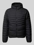 Jack & Jones Steppjacke mit Kapuze Modell 'ESTATE' in Black, Größe L