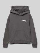 Jack & Jones Hoodie mit Label-Print Modell 'VERMONT' in Graphit, Größe...